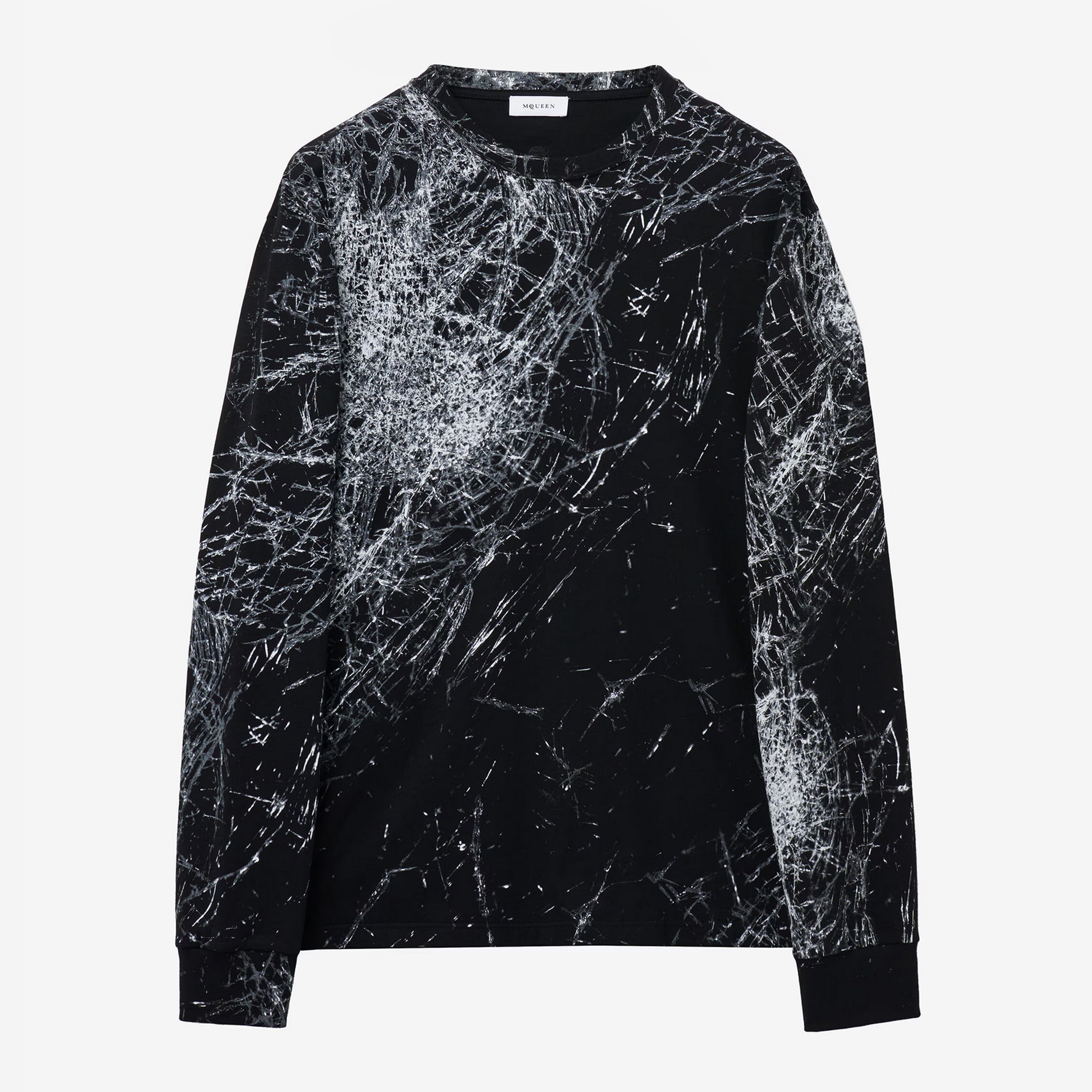 Buy Alexander McQueen Graffiti Long-Sleeve T-Shirt 'White