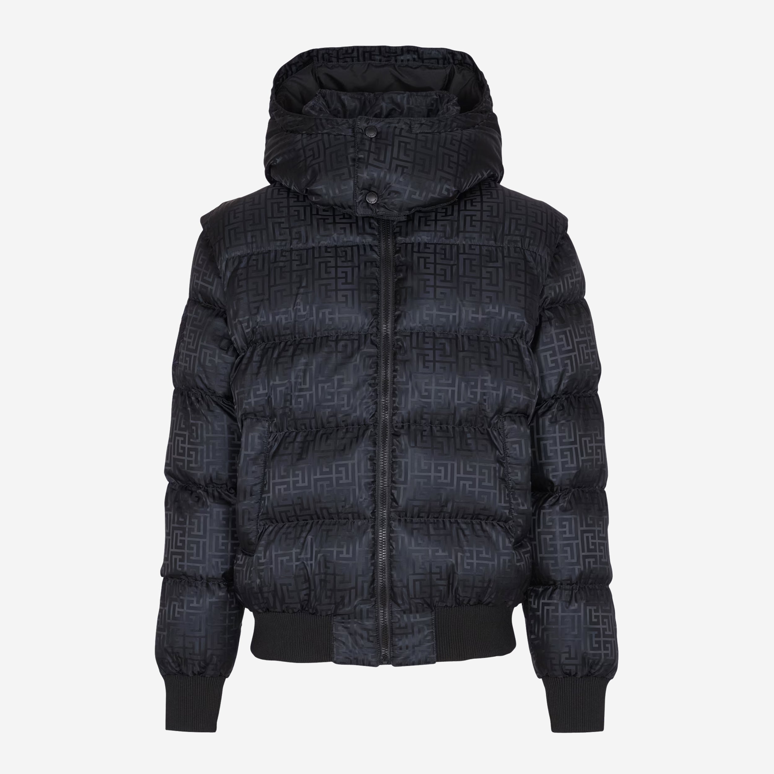 BALMAIN ジップ 変形フーデッドジャケット BaleCroppedMonoJack1.jpg?v=