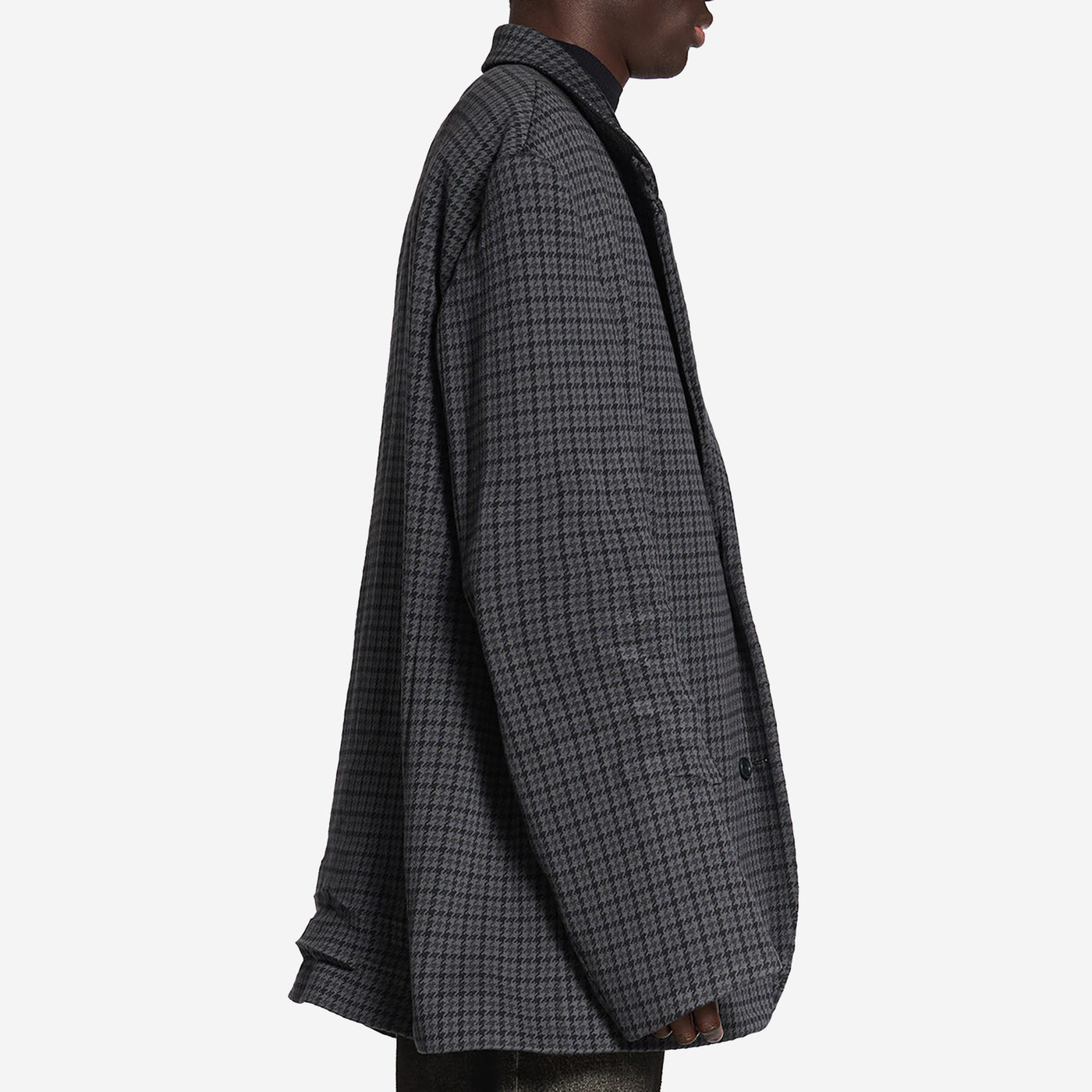 Balenciaga Tailored Knitted Houndstooth Jacket
