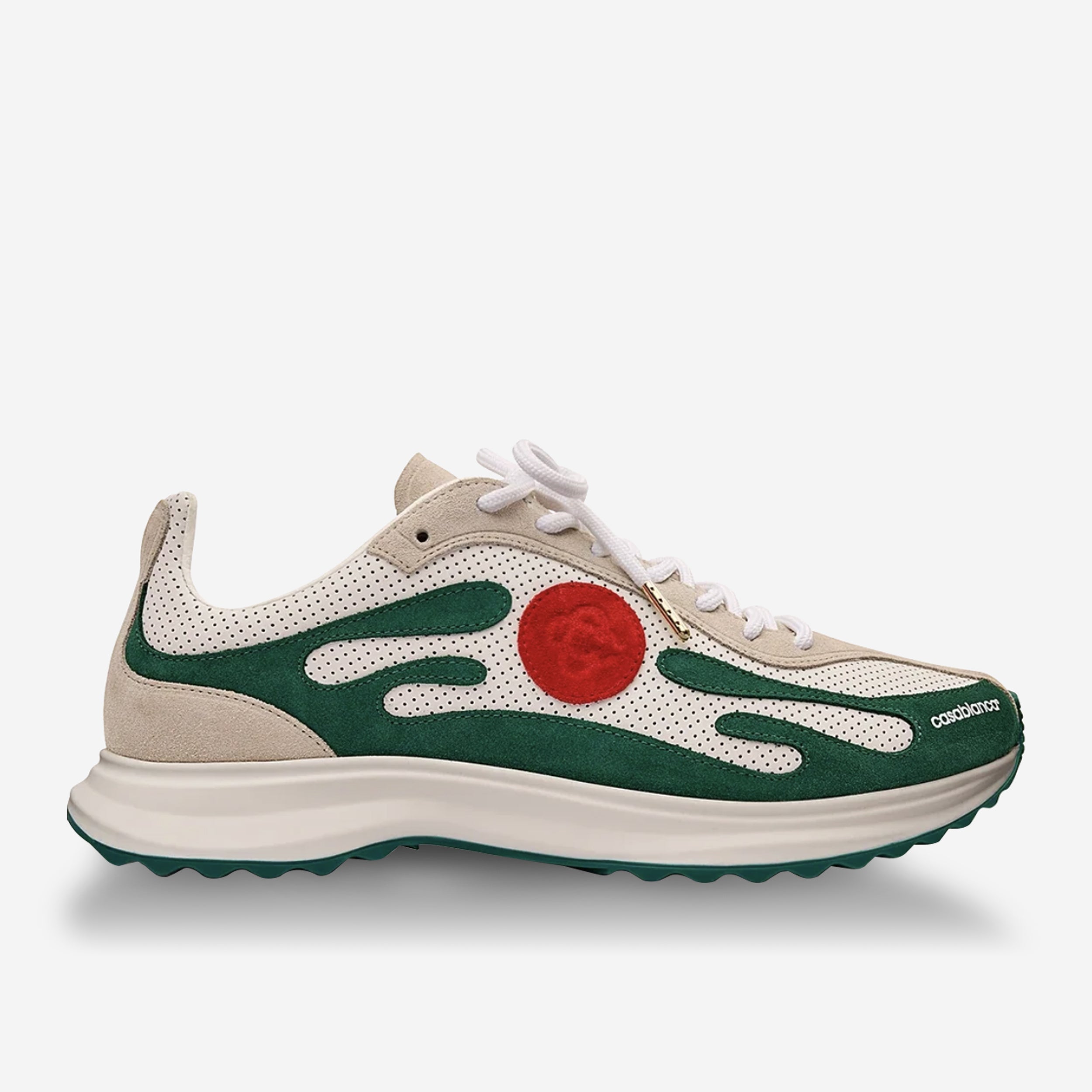Casablanca White & Green Stade Sneaker Casablanca White & Green Stade Sneaker