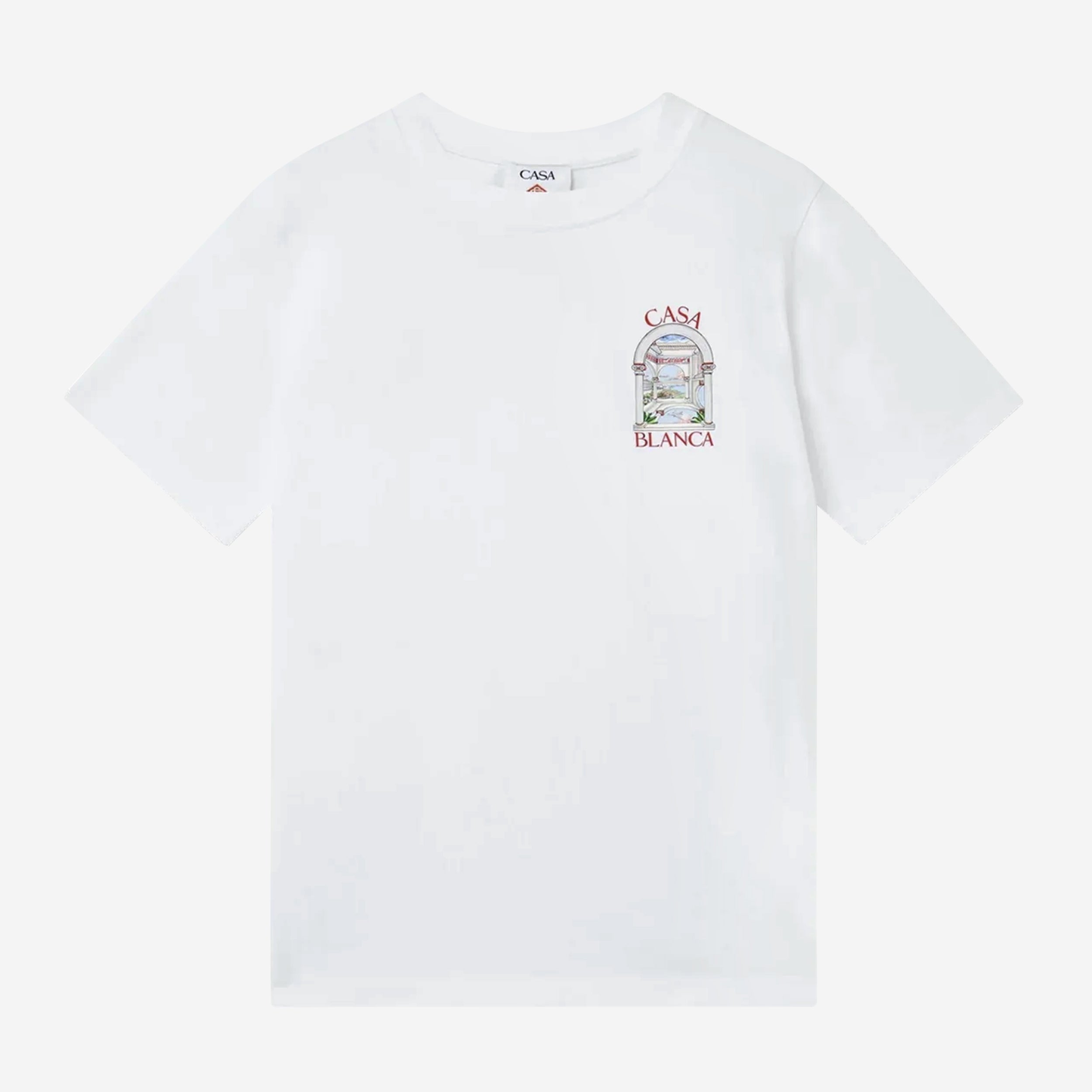 [CASABLANCA]「Le Passage」T シャツ Casablanca Men's Le Passage T-Shirt in Black Casablanca