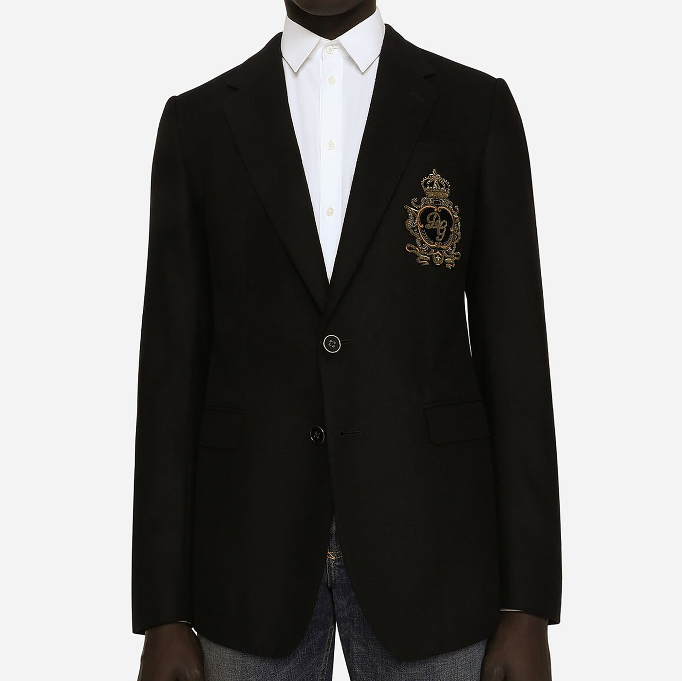 Dolce & Gabbana DG Patch Single Breasted Jacket
