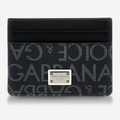 Dolce & Gabbana Jacquard Logo Card Holder