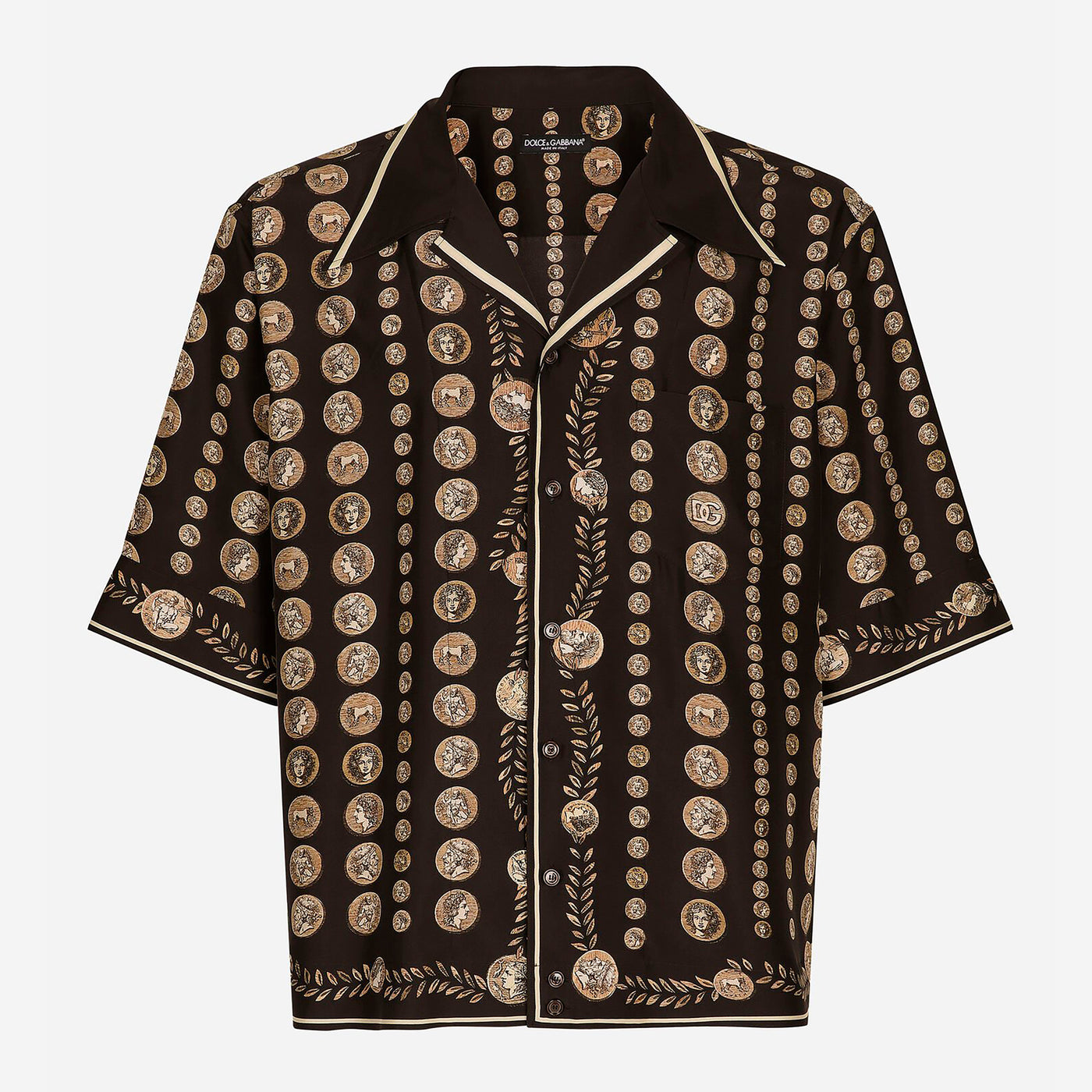 Dolce & Gabbana Coin Print Hawaiian Shirt