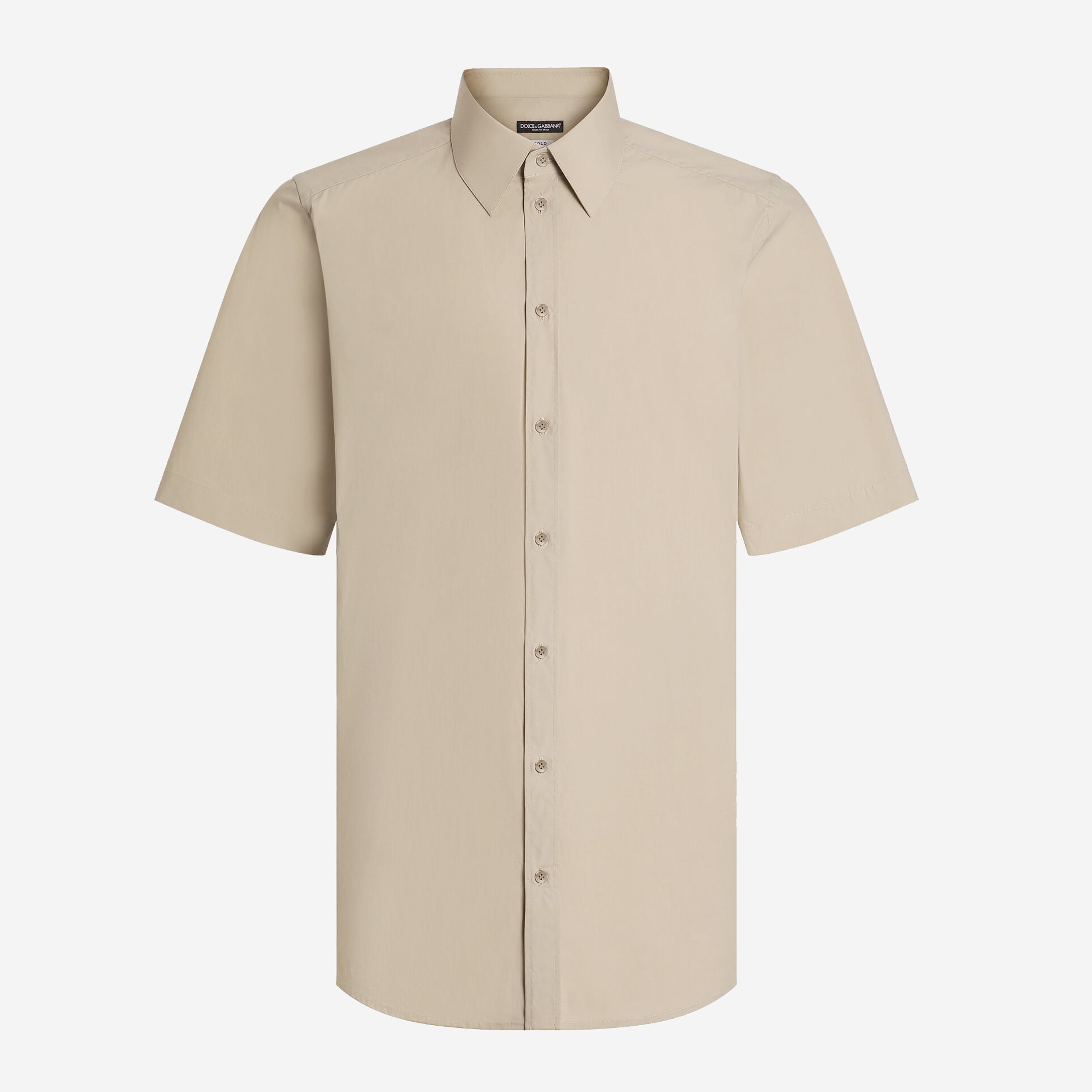 Dolce & Gabbana Extra Fine Poplin Gold Shirt Dolce & Gabbana Extra Fine Poplin Gold Shirt