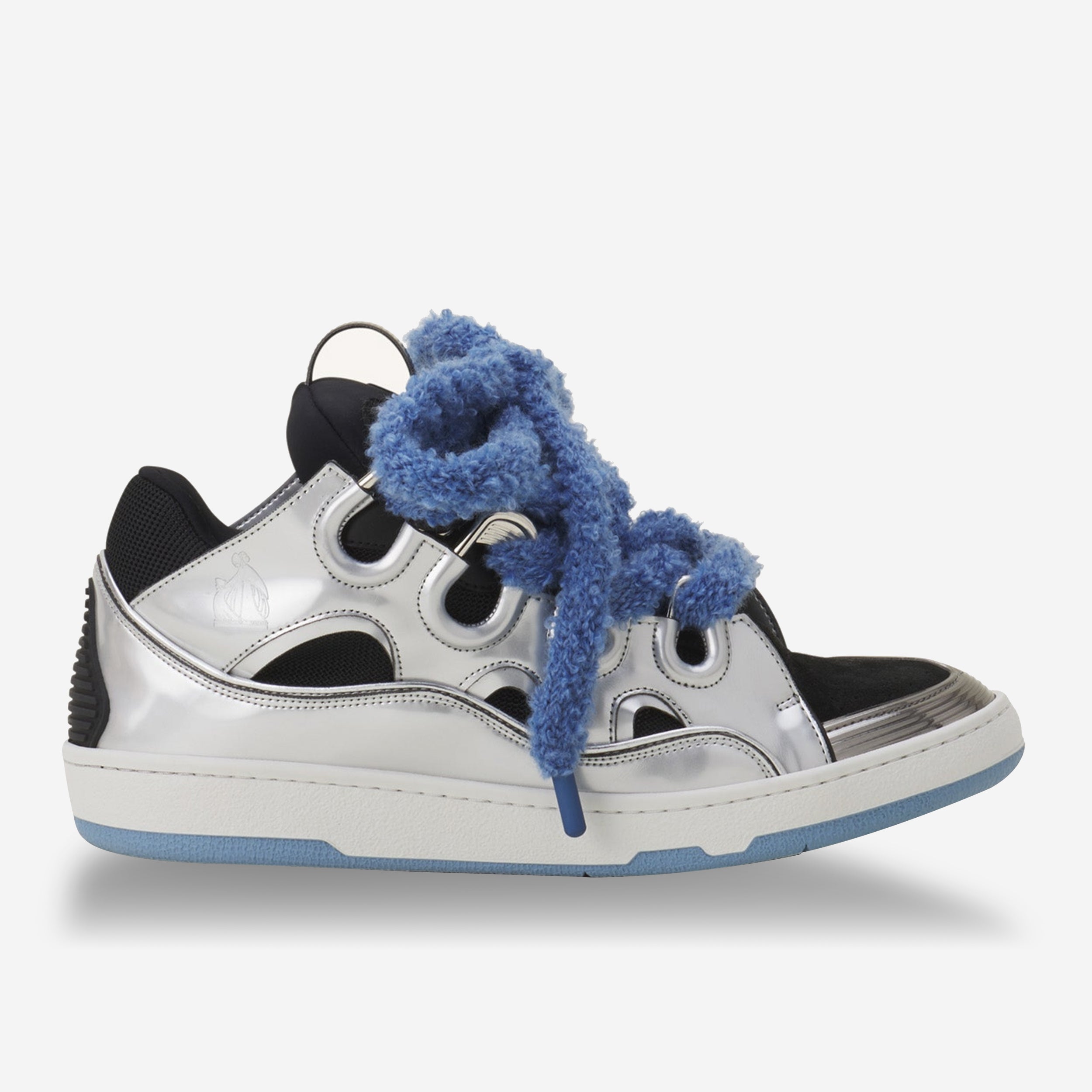Lanvin Curb Metaliiic Leather Sneakers Lanvin Curb Metaliiic Leather Sneakers