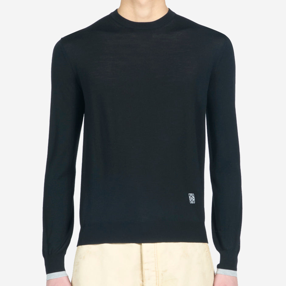 Loewe Wool Anagram Embroidery Knitwear Loewe Wool Anagram Embroidery Knitwear