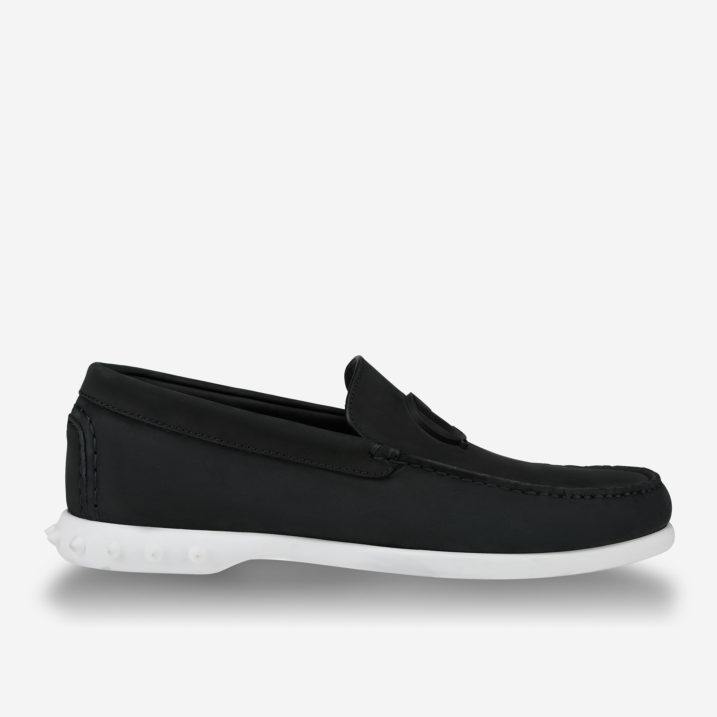 Christian Louboutin Moonkel Nubuck Leather Spike Sole Loafer Christian Louboutin Moonkel Nubuck Leather Spike Sole Loafer