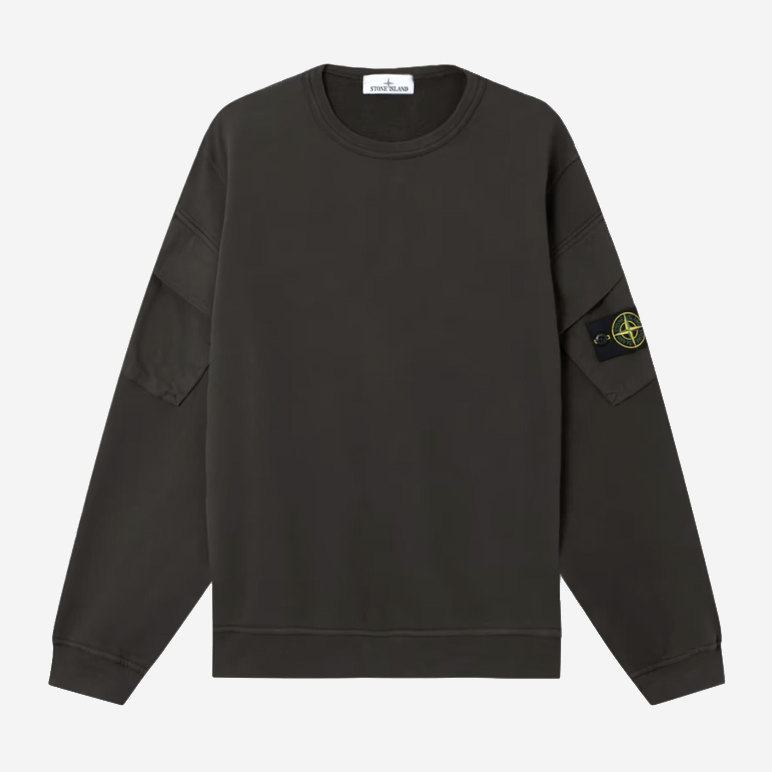 Stone Island Brushed Organic Cotton Fleece Sweatshirt Stone Island Brushed Organic Cotton Fleece Sweatshirt