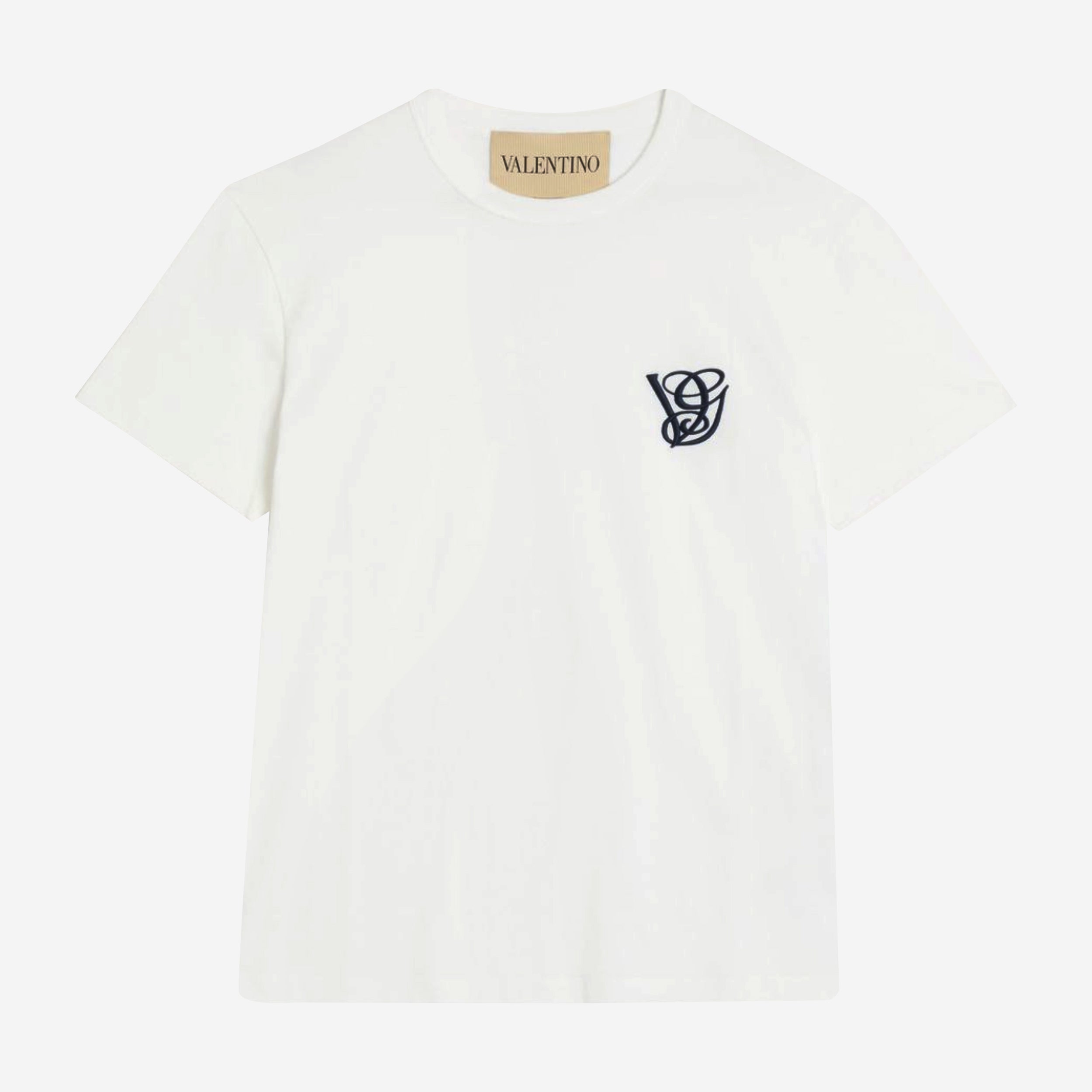 Valentino Garavani VG Patch Cotton T-Shirt Valentino Garavani VG Patch Cotton T-Shirt