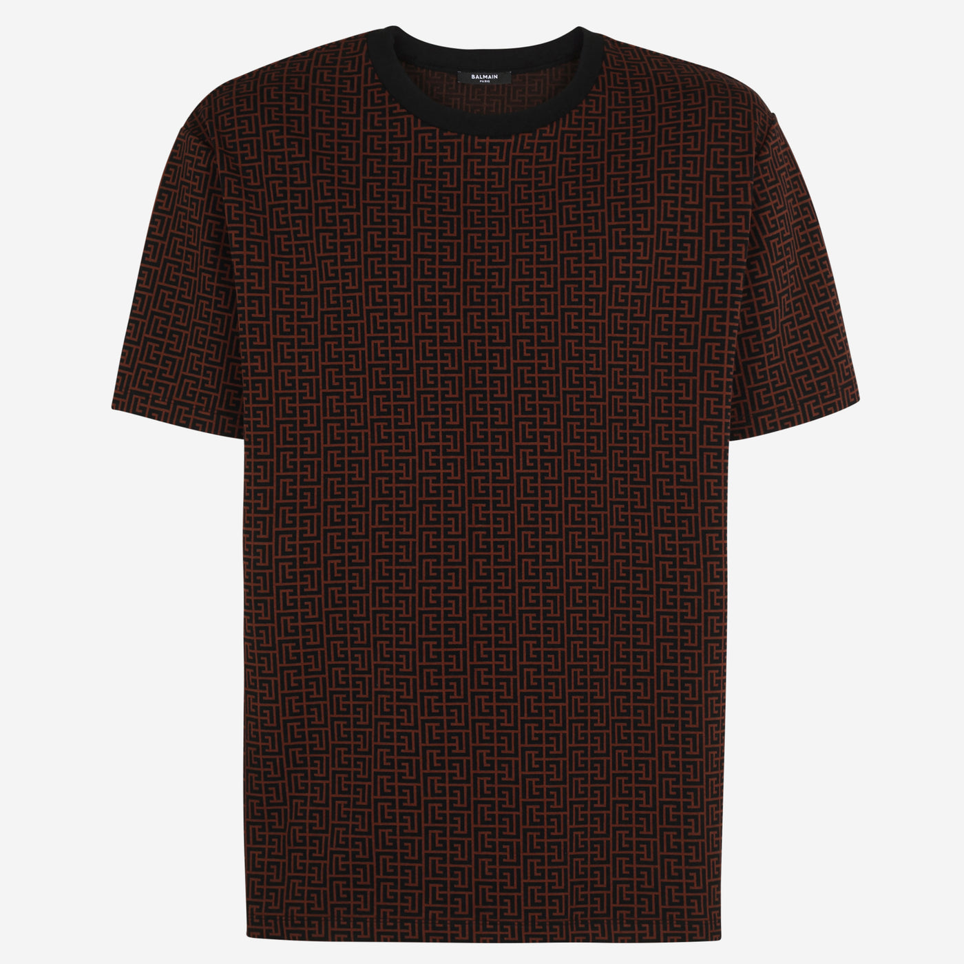 Balmain Monogrammed Jacquard T-Shirt