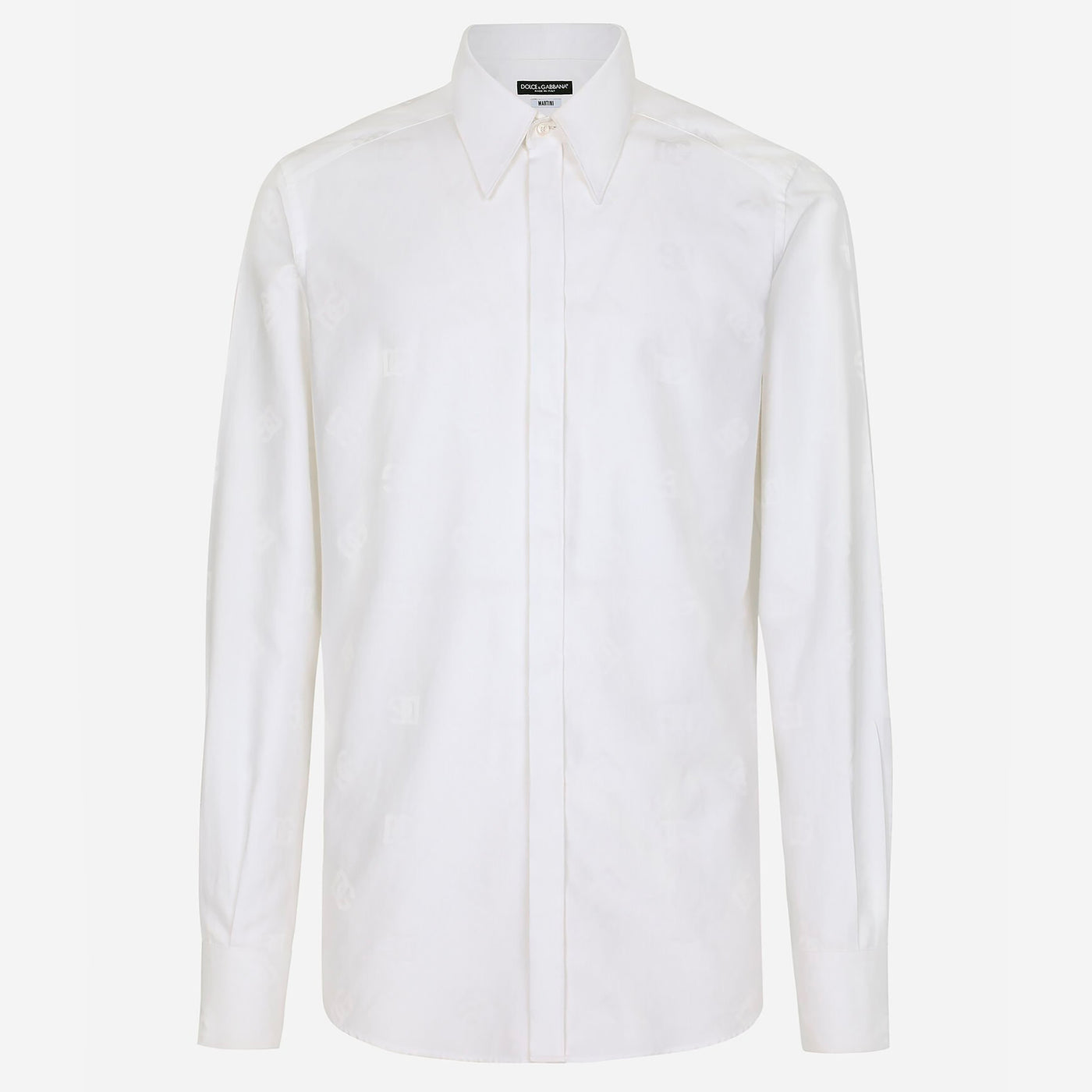 Dolce & Gabbana Cotton Jacquard  DG Monogram Shirt