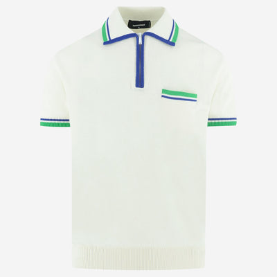 Dsquared2 Sporty SS Zip Knitted Polo