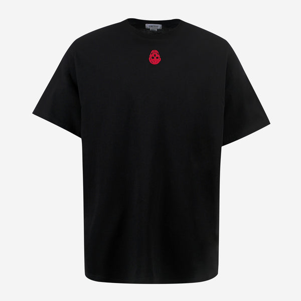Tシャツ・カットソー alexander mcqueen SKULL LOGO T-SHIRT (759442_QVZ290900) Alexander McQueen Skull logo-print T-shirt | Black | FARFETCH