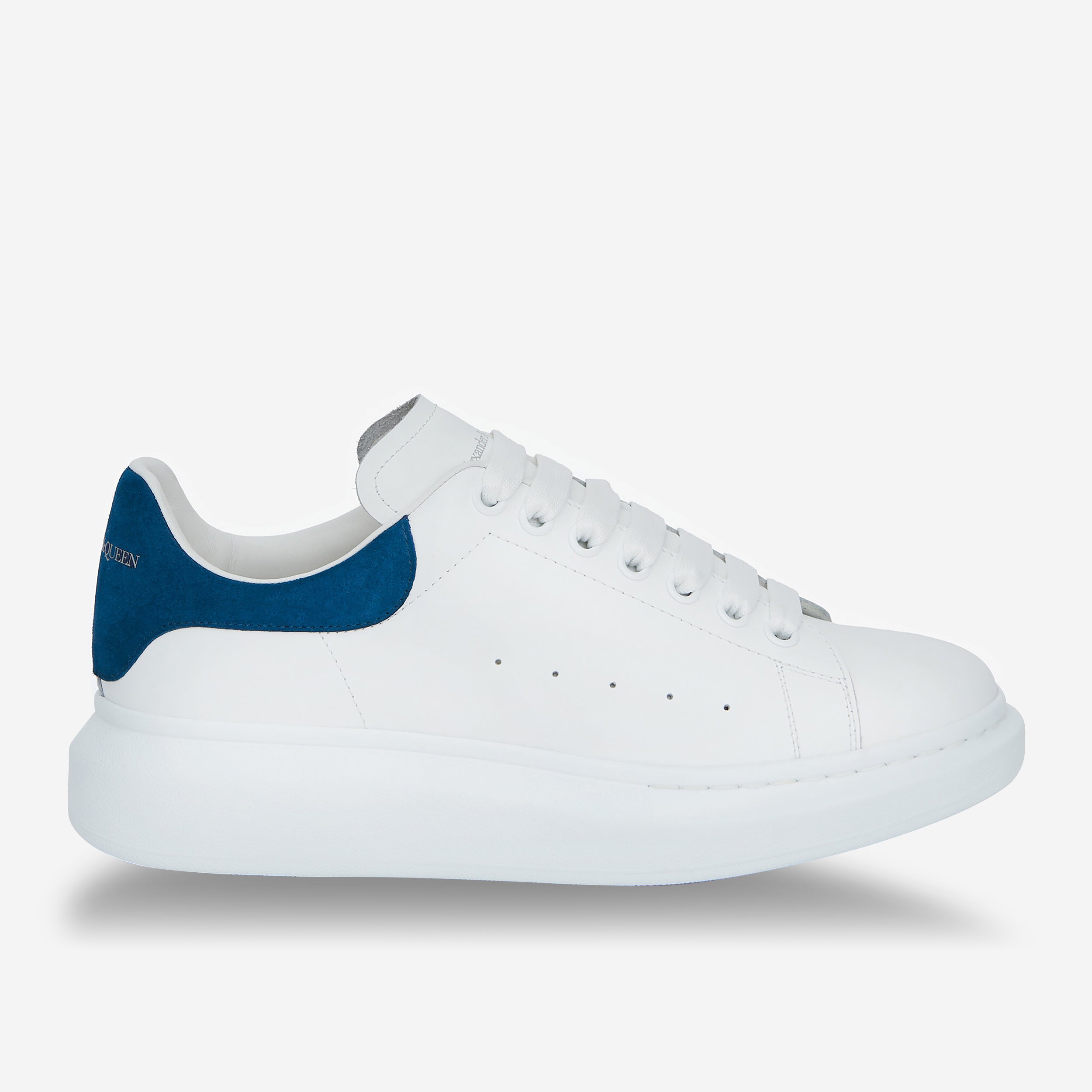 Alexander McQueen White/Paris Blue Oversized Sneaker