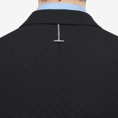 Alexander McQuuen Skull Jacquard Deconstructed Jacket