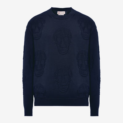 Alexander McQueen Textured Skull Knitwear