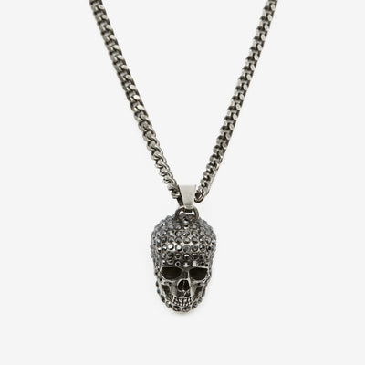 Alexander McQueen Pave Skull Necklace