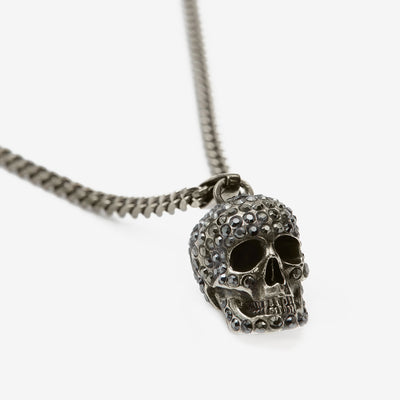 Alexander McQueen Pave Skull Necklace