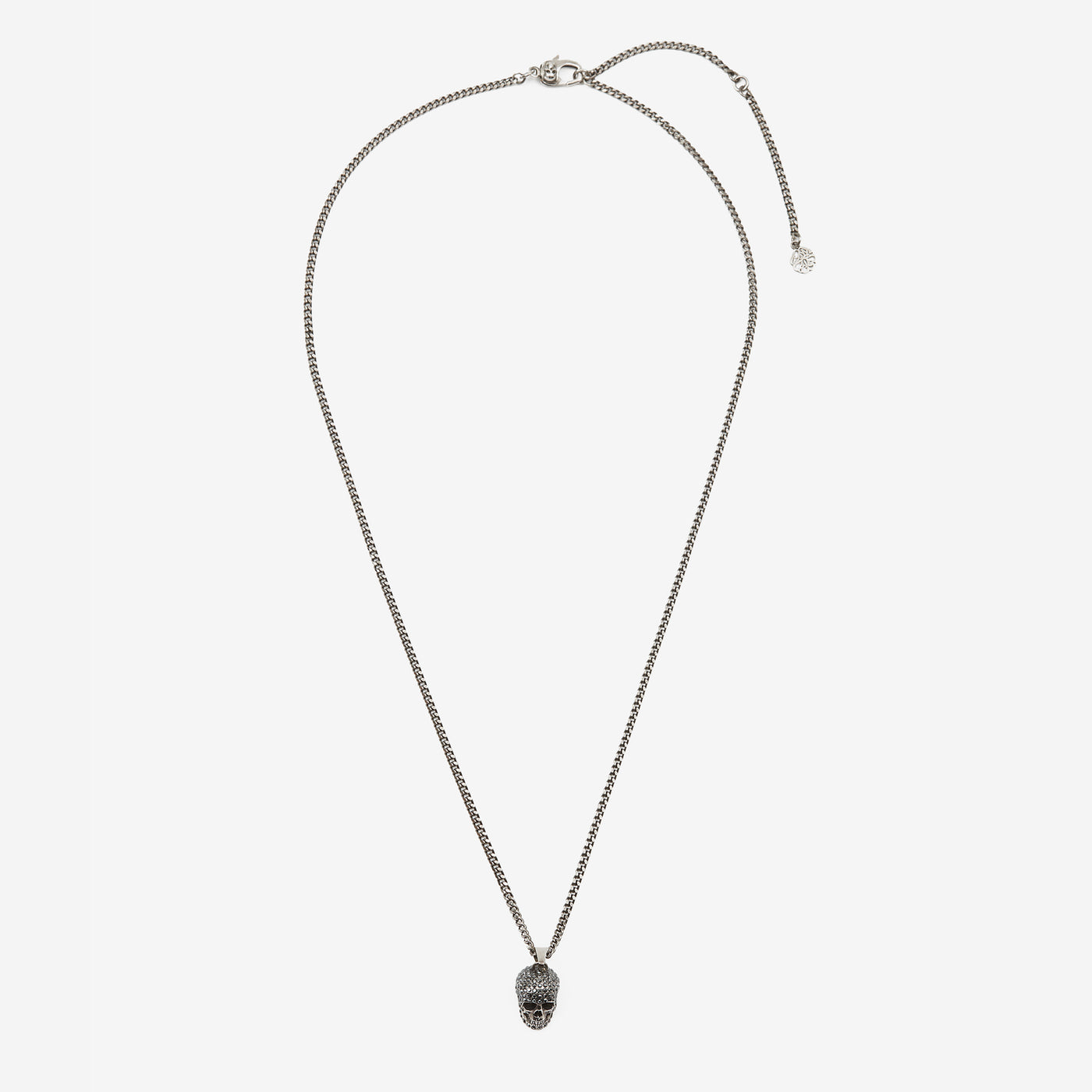 Alexander McQueen Pave Skull Necklace