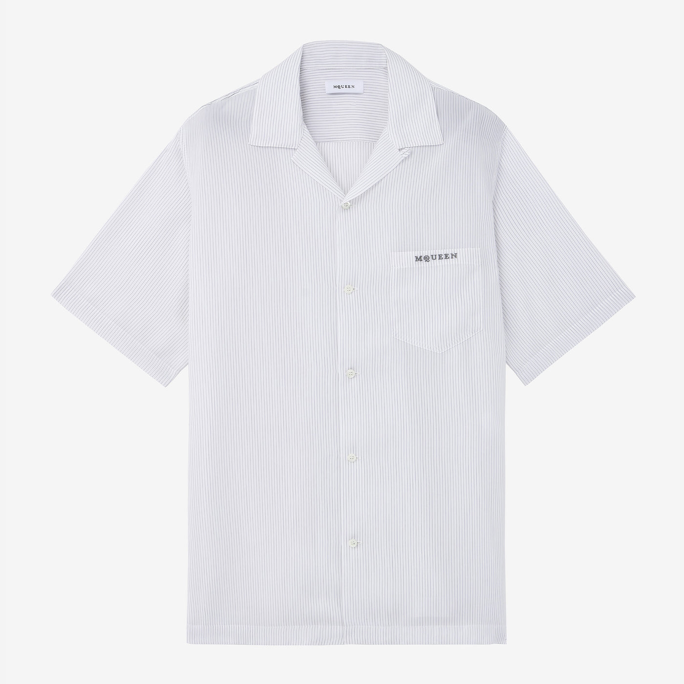 Alexander McQueen Striped Hawaiian Shirt
