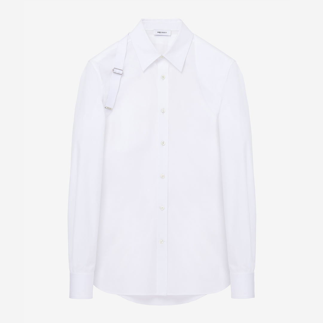 Tシャツ・カットソー alexander mcqueen FW25 'Harness' shirt (828170QNAAB 9000) Men's Harness Shirt in Black | Alexander McQueen NL