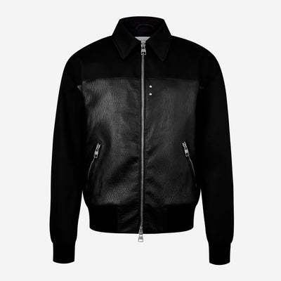 Alexander McQueen Grained Leather Jacket