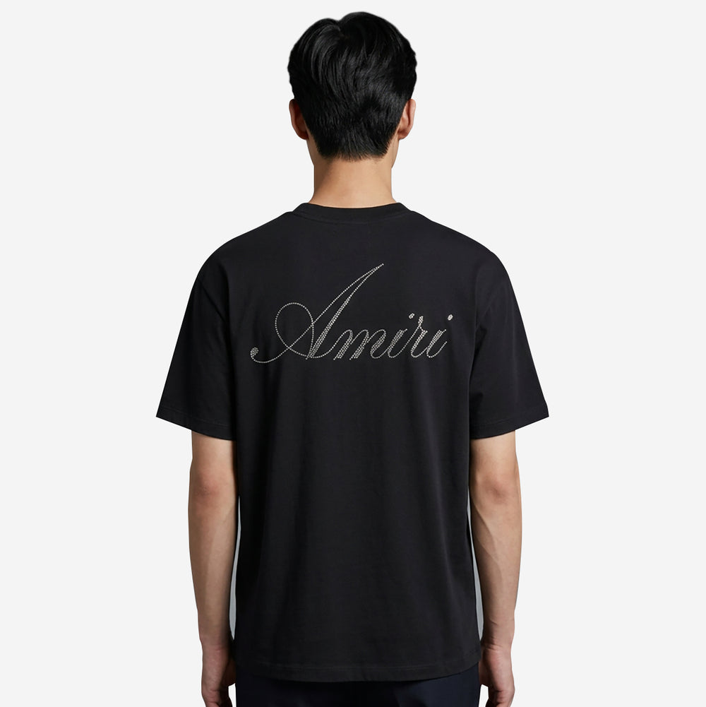 Amiri Crystal Script Logo Skate T-Shirt – ZAP