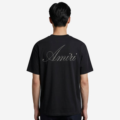 Amiri Crystal Script Logo Skate T-Shirt – ZAP
