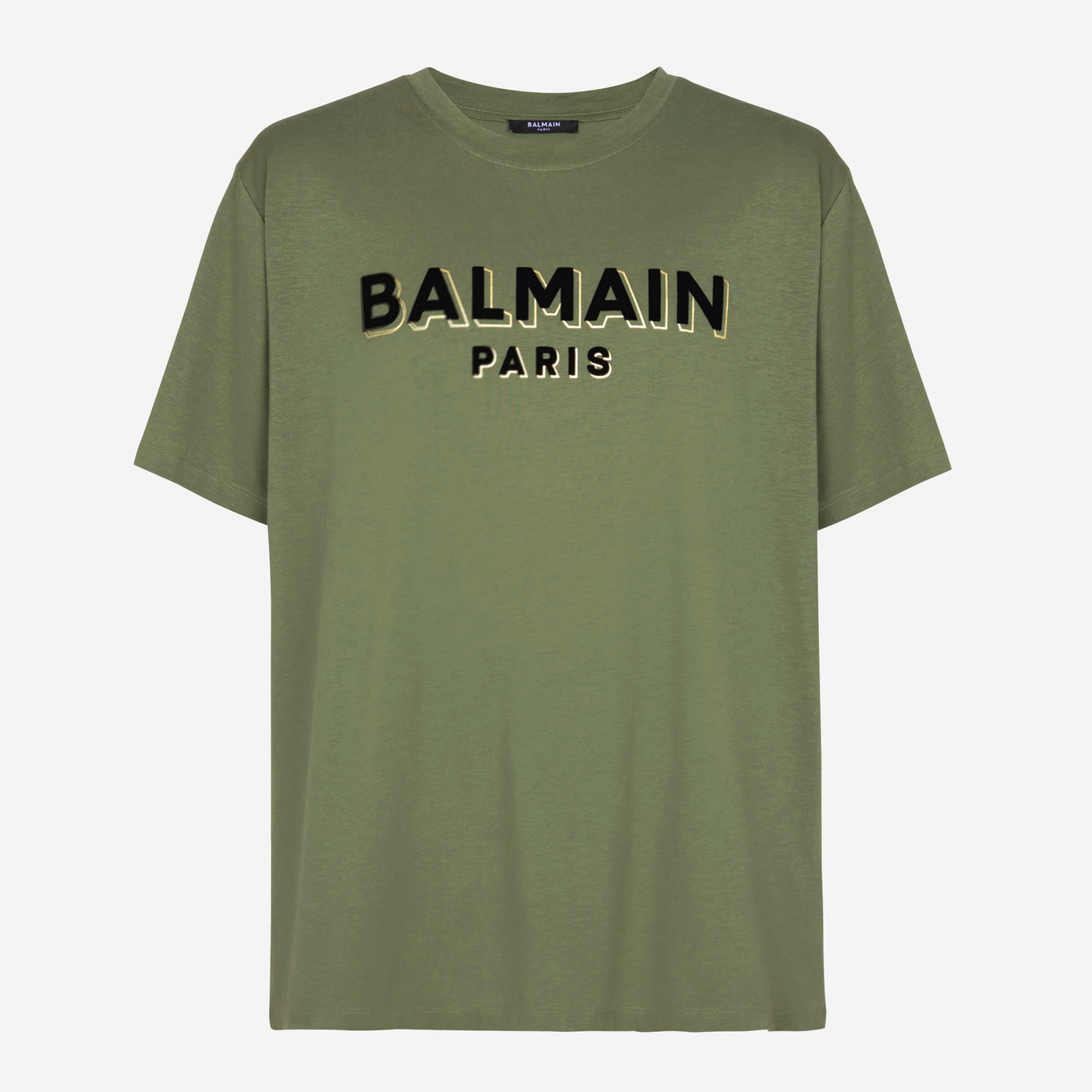 Balmain Flocked Logo T-Shirt