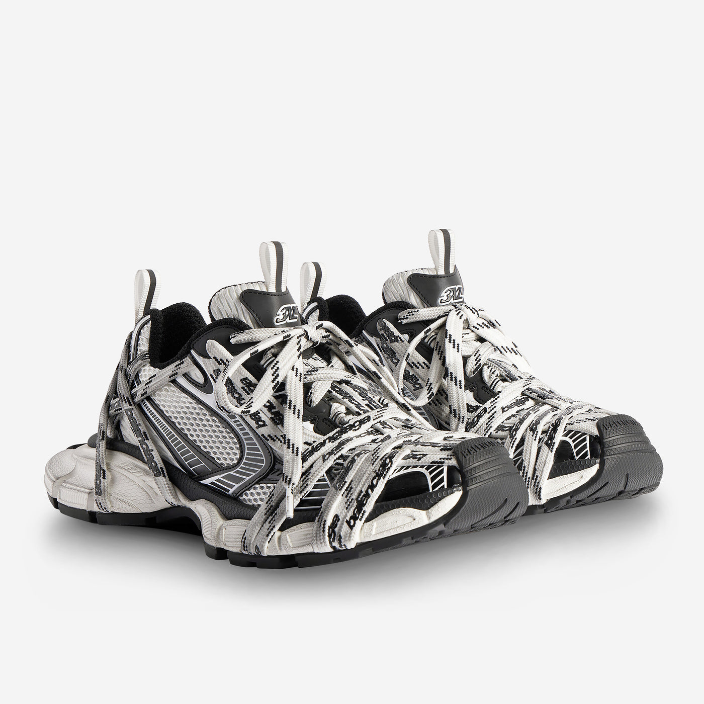 Balenciaga 3XL Extreme Laces Logo Sneakers