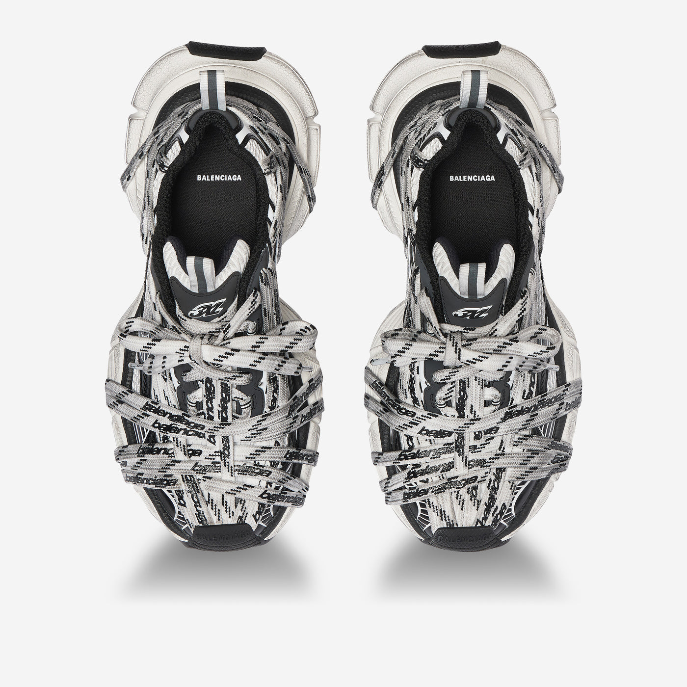 Balenciaga 3XL Extreme Laces Logo Sneakers