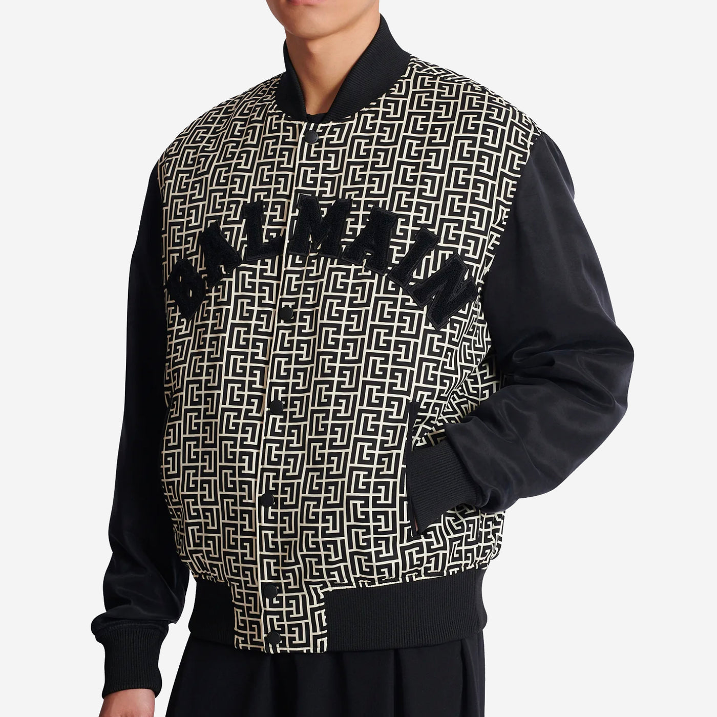 Balmain Varsity Monogrammed Jacket