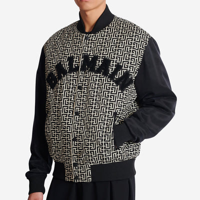 Balmain Varsity Monogrammed Jacket