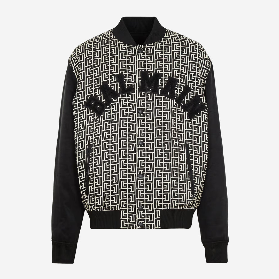 【関税＆送料込み】Balmain Varsity Monogram Jacket Balmain Varsity Monogrammed Jacket – ZAP