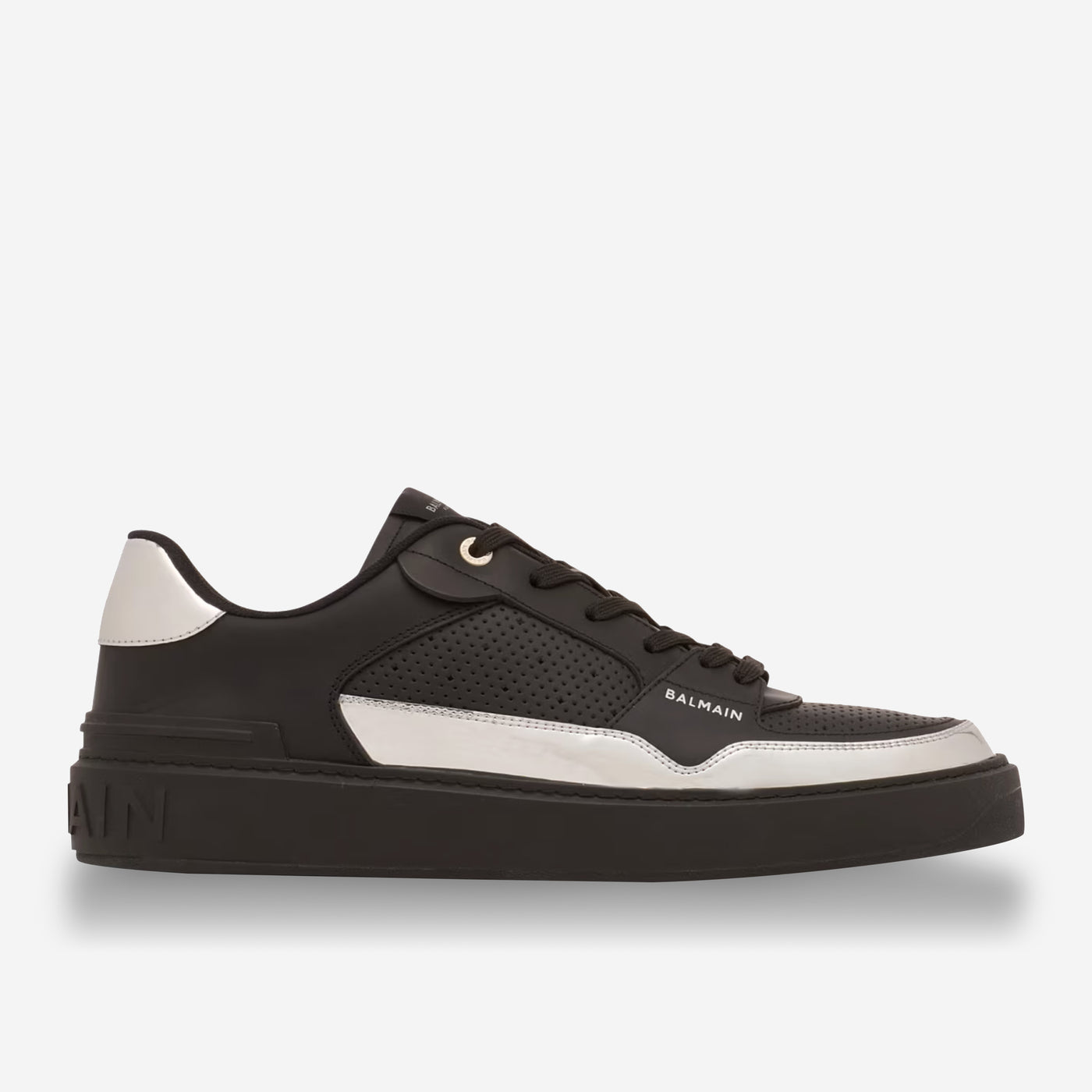 Balmain B-Court Flip Leather Sneakers