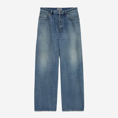 Balenciaga Dark Blue Organic Japanese Denim Baggy Jeans – ZAP