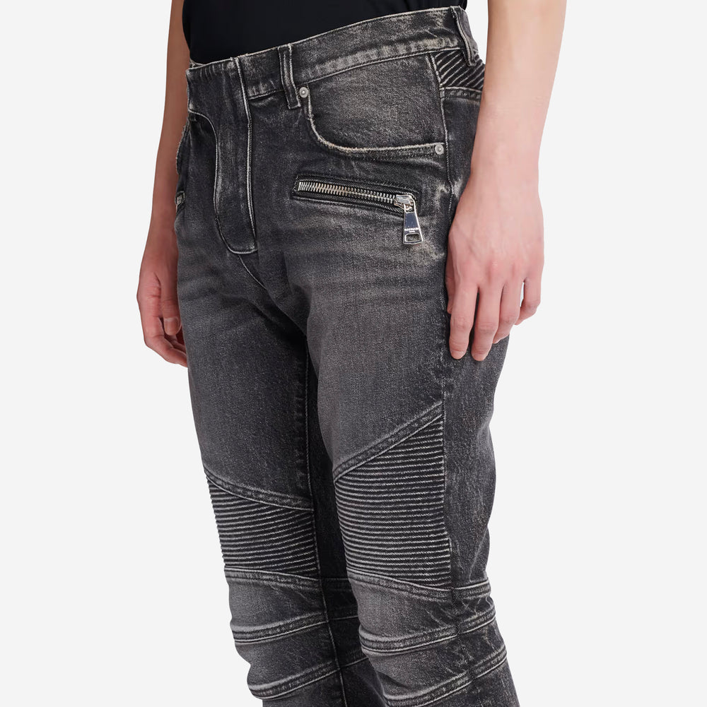 Balmain Slim Fit Denim Biker Jean – ZAP