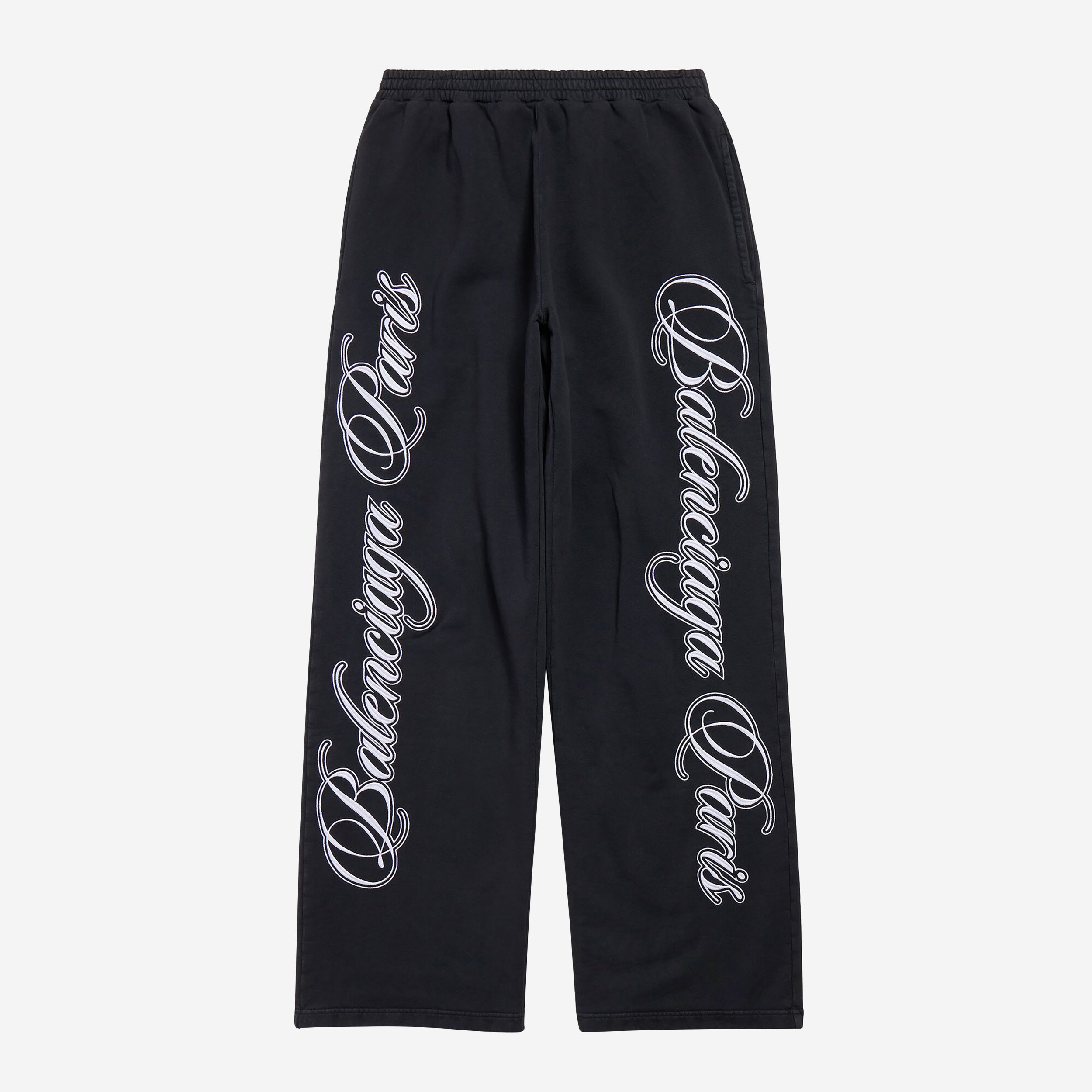 Balenciaga Cursive Dry Fleece Baggy Trousers