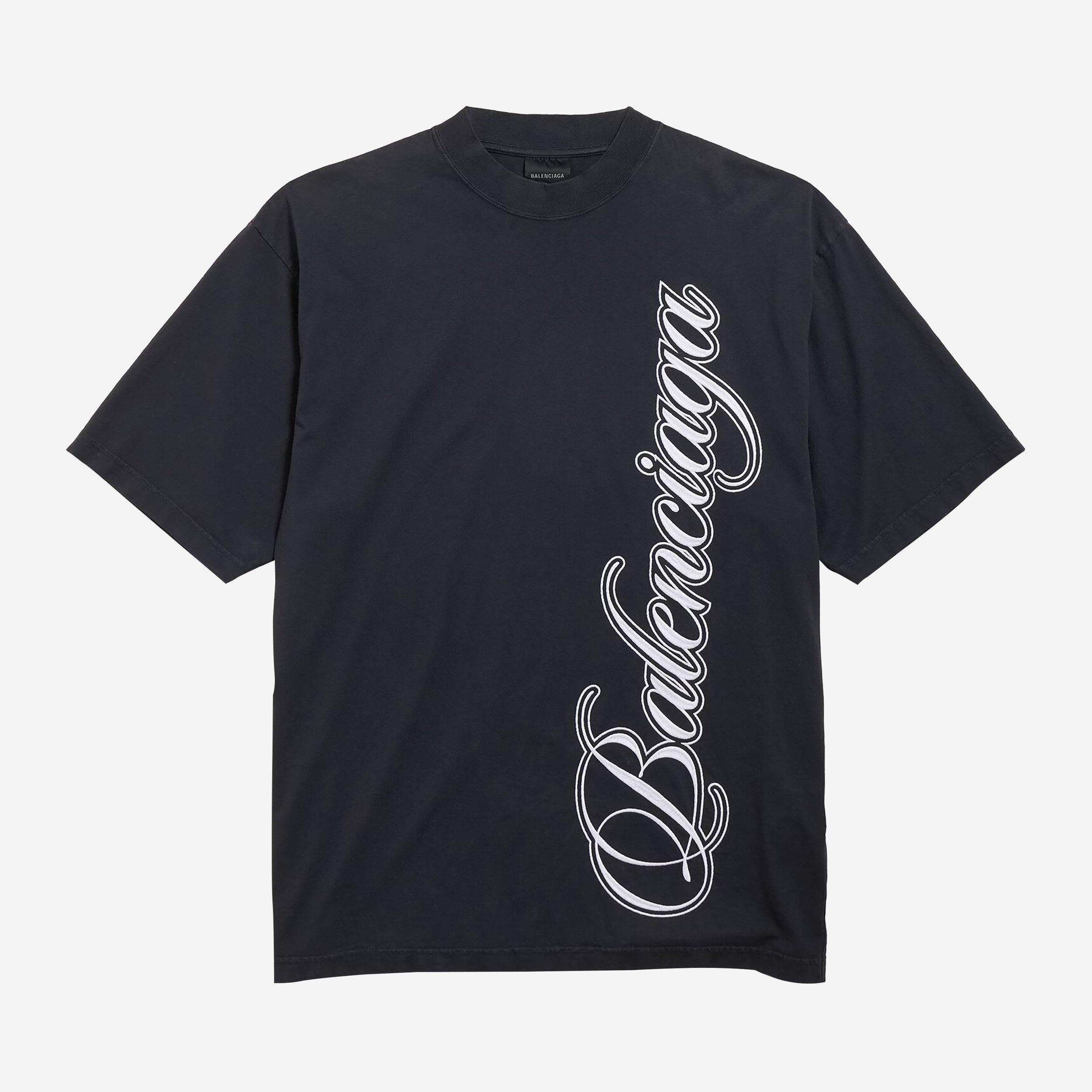 Balenciaga Medium Fit Cursive T-Shirt