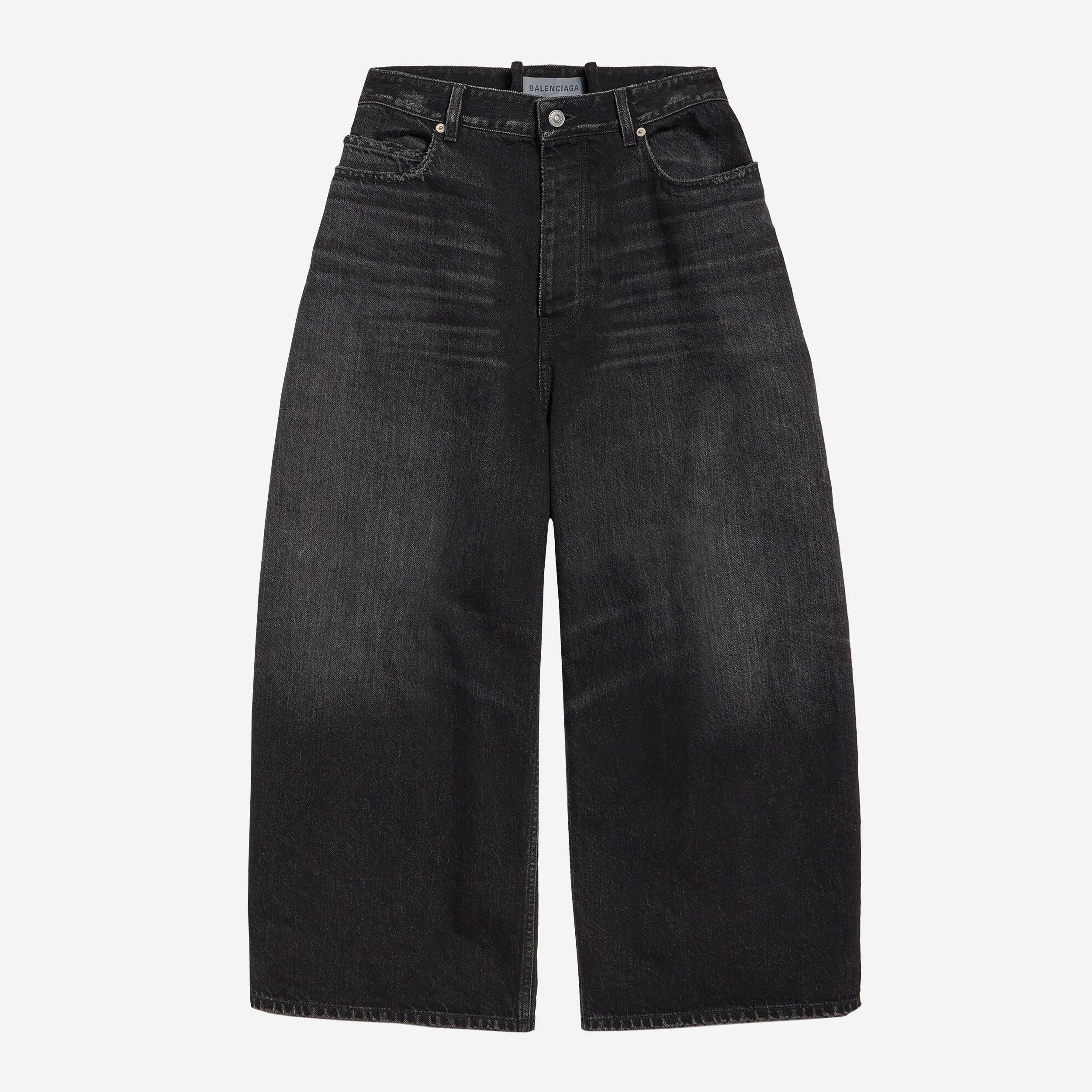Balenciaga Curved Black Jeans