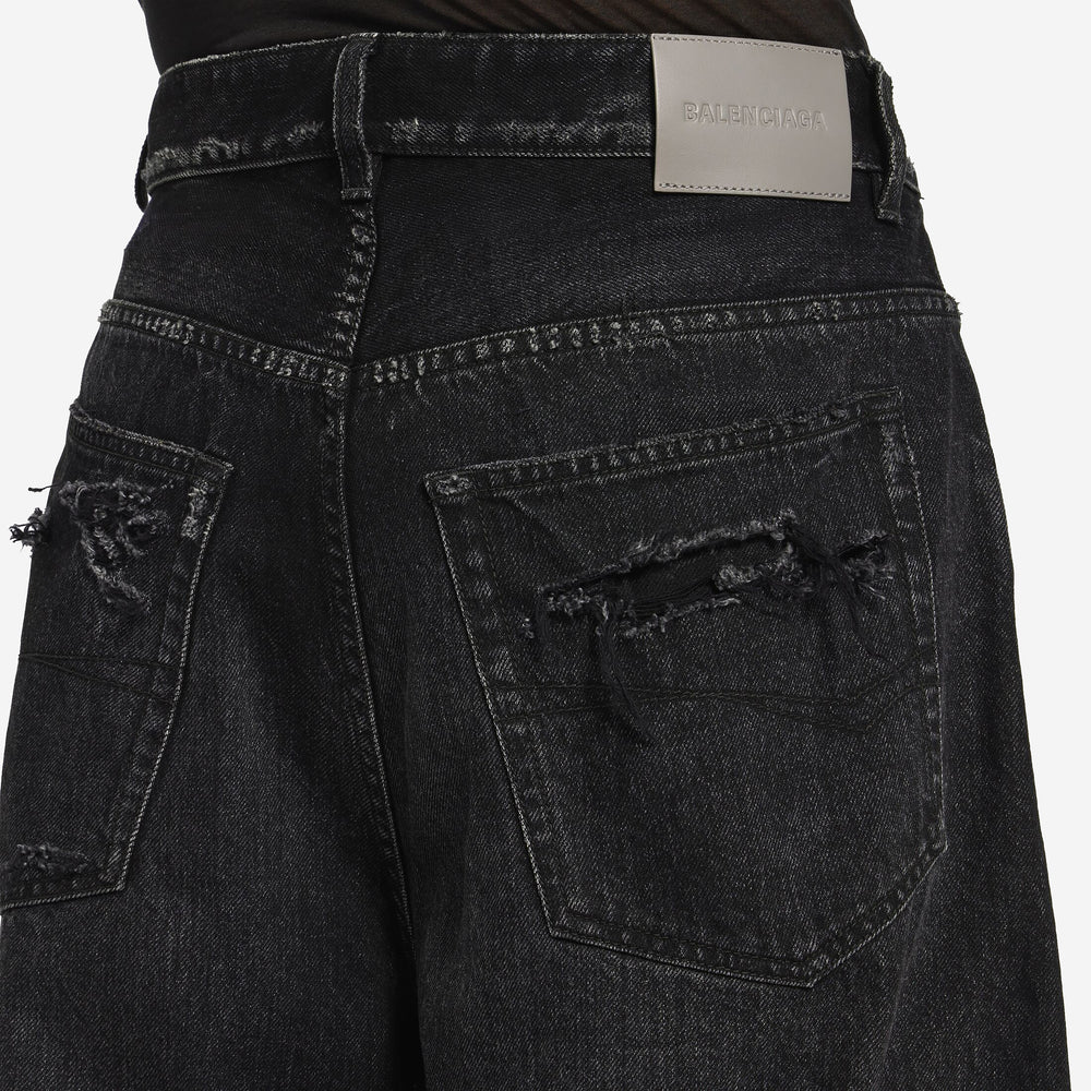 Balenciaga Curved Black Jeans – ZAP