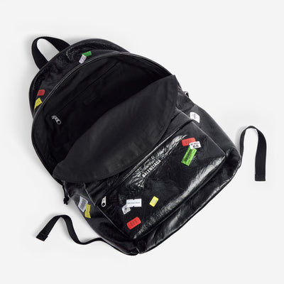 Balenciaga Printed Stickers Explorer Backpack