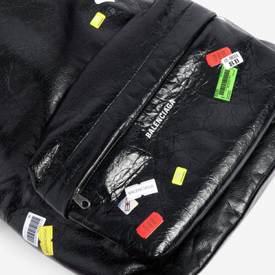 Balenciaga Printed Stickers Explorer Backpack