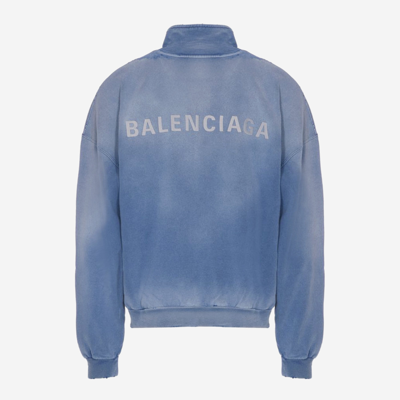 Balenciaga Faded Blue Logo Jacket