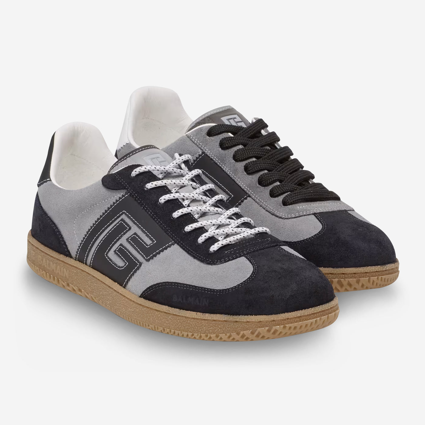Balmain Suede Swan Sneakers – ZAP