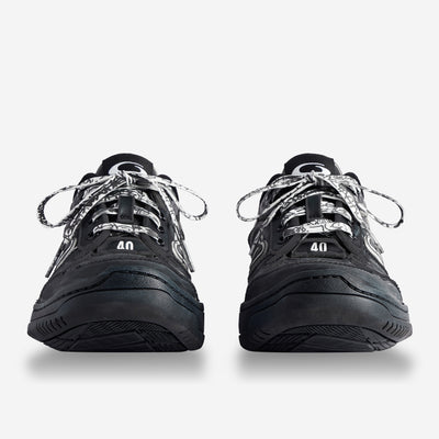 Balenciaga Hamptons Worn-out Black Sneakers