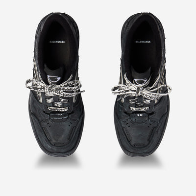 Balenciaga Hamptons Worn-out Black Sneakers