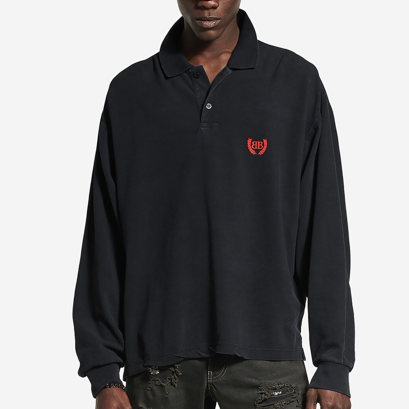 Balenciaga Laurel Classic Long Sleeve Regular Polo