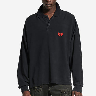 Balenciaga Laurel Classic Long Sleeve Regular Polo